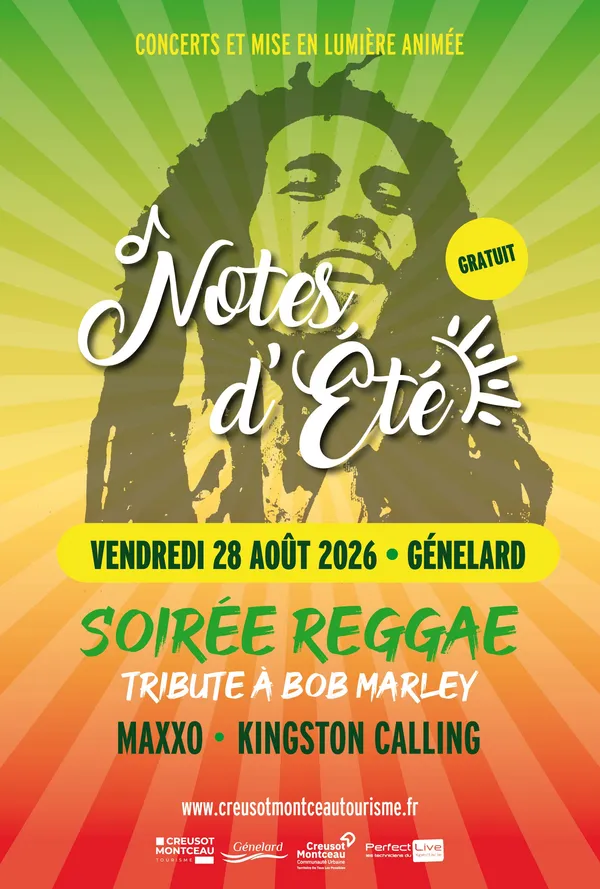 Notes d'Été - Soirée reggae Tribute à Bob Marley