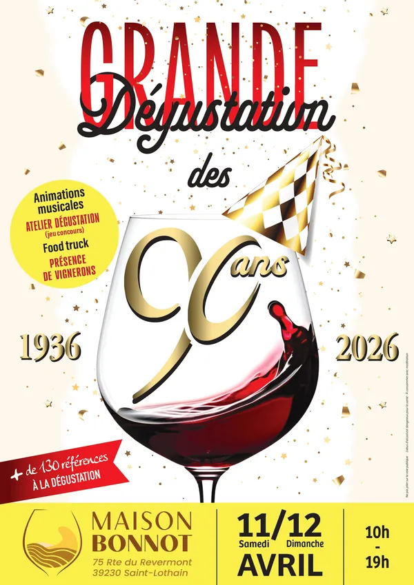 Grande dégustation, 90 ans