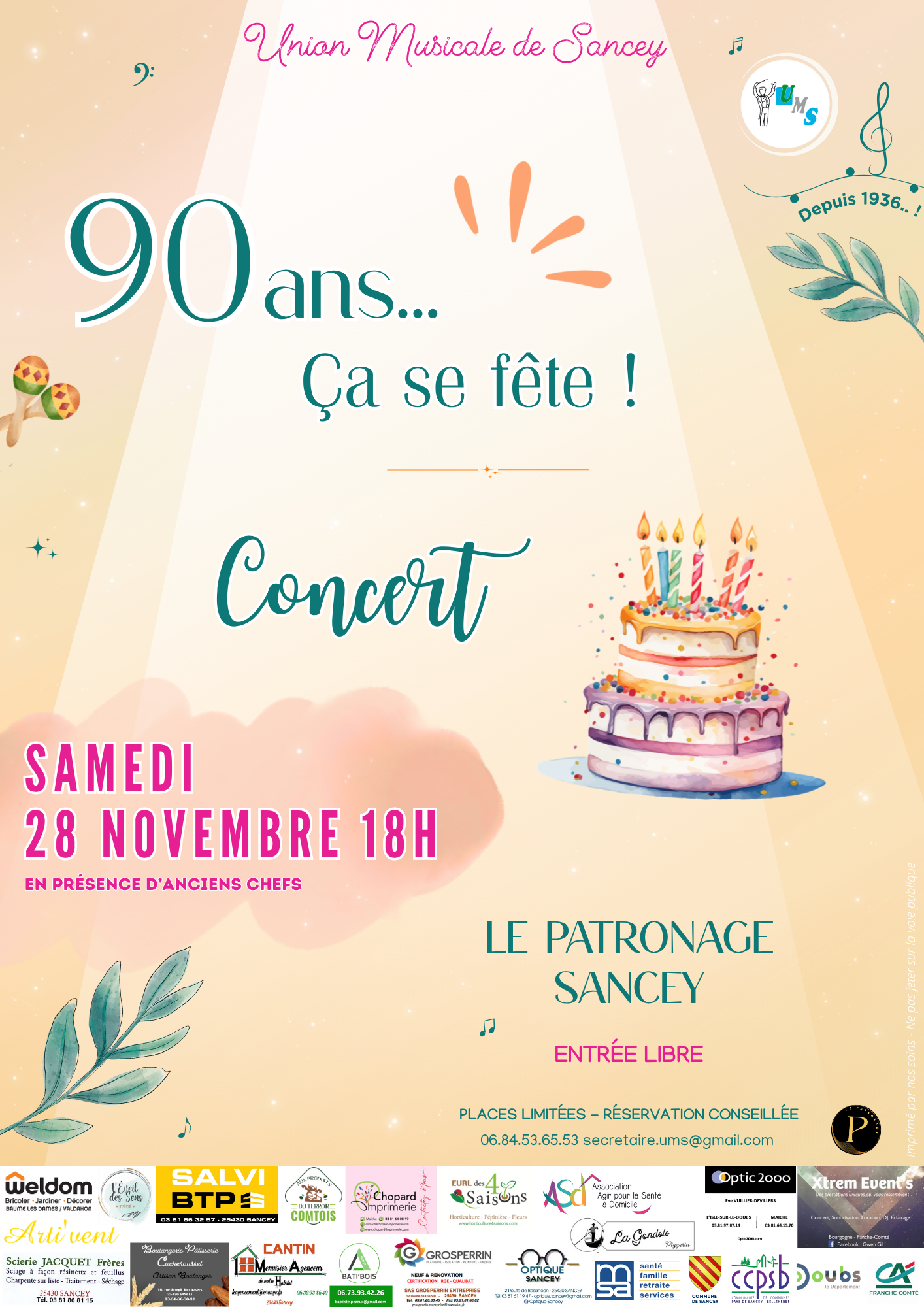 Concert des 90 ans de l’UMS