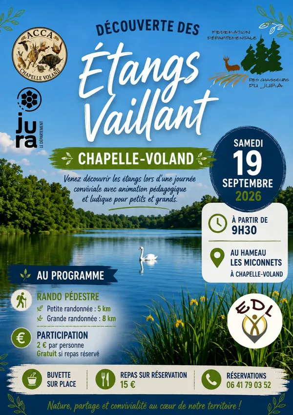 Découverte des étangs Vaillant
