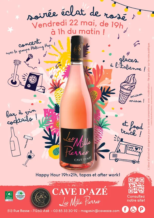 Soirée éclat de Rosé