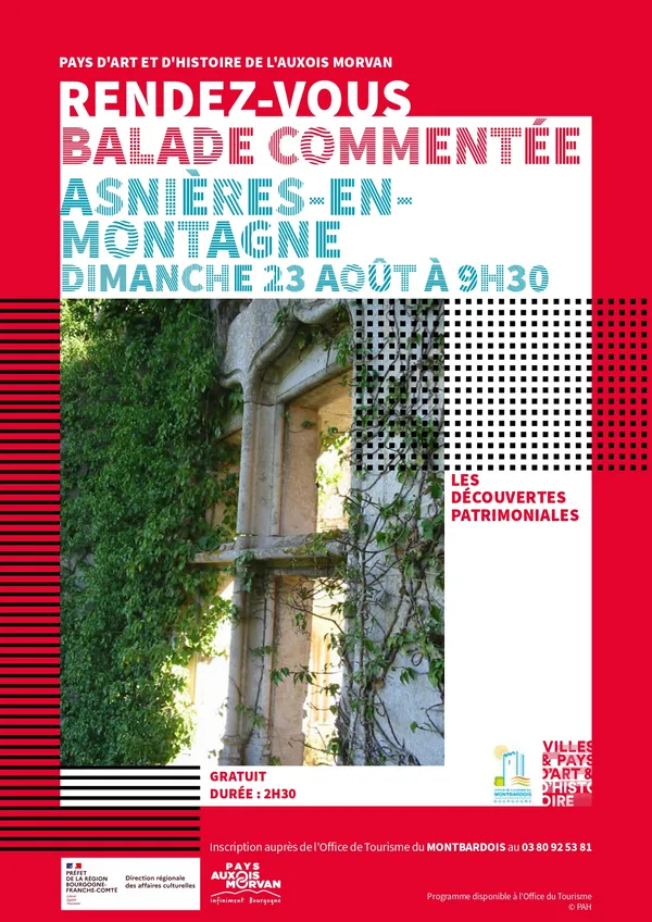 Visite du village d'Asnière en Montagne