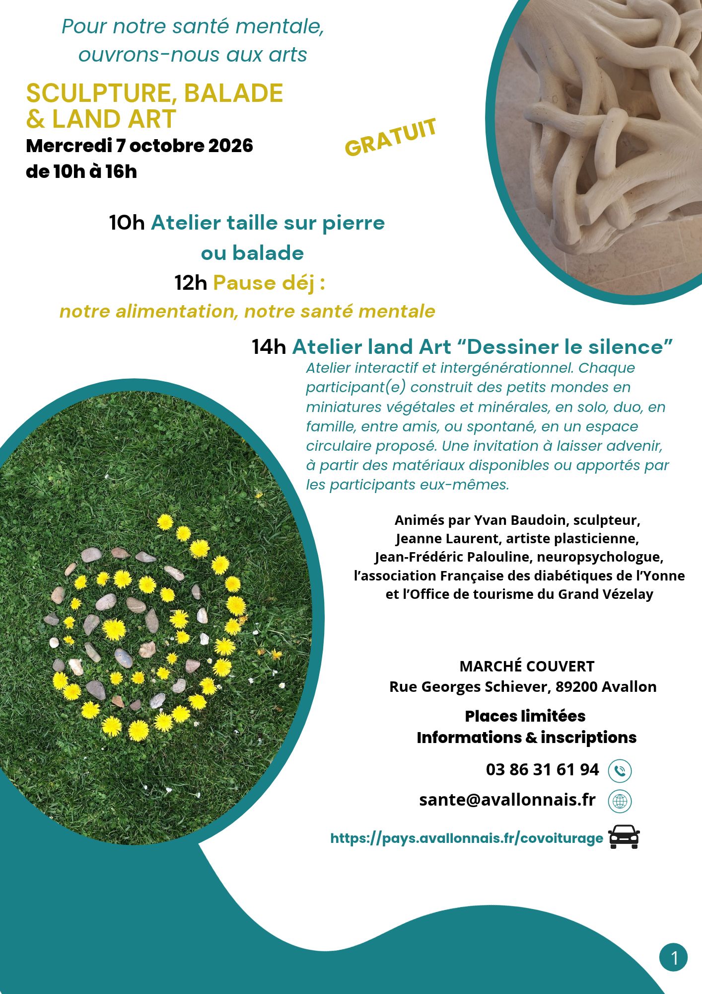 Pour notre santé mentale, ouvrons-nous aux arts - Sculpture, balade & land art