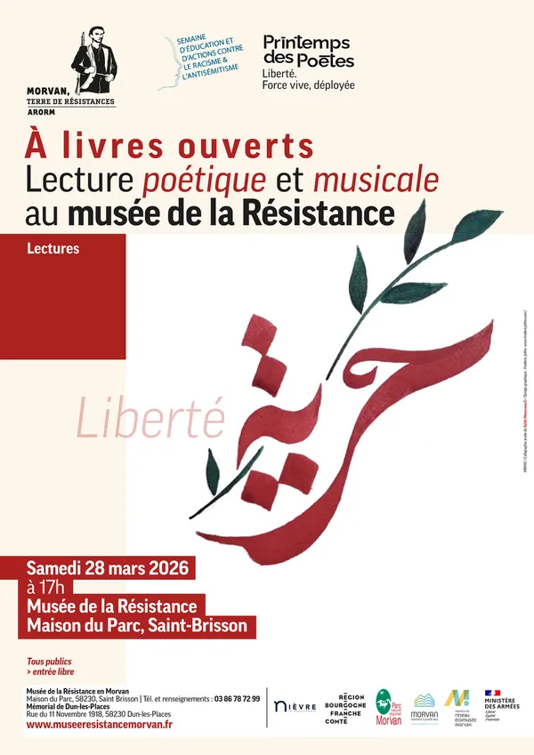 "A livres ouverts", Lecture poétique et musicale au Musée de la Résistance en Morvan
