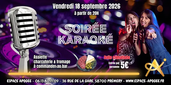 Soirée Karaoké à l'Espace Apogée - DJ Micka aux commandes