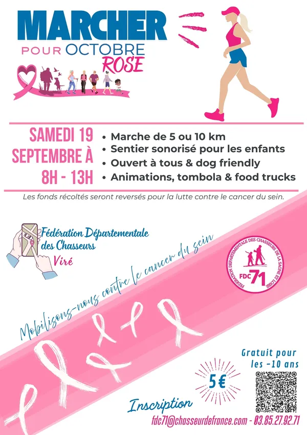 Marcher pour octobre rose