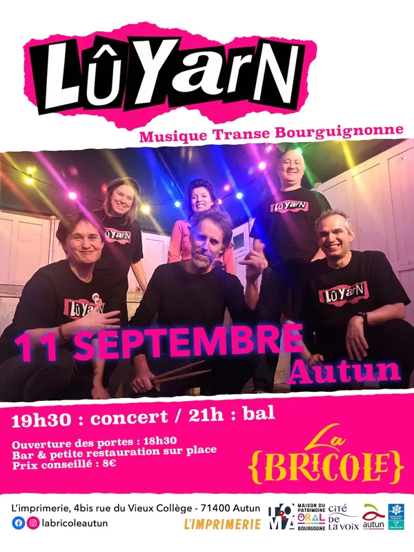 Concert Lûyarn à la Bricole Autun