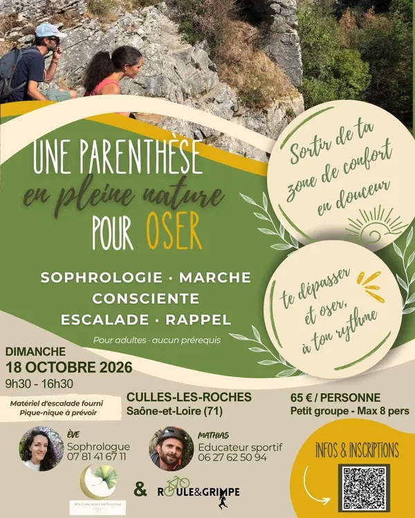 Sophrologie et escalade - une journée en pleine nature
