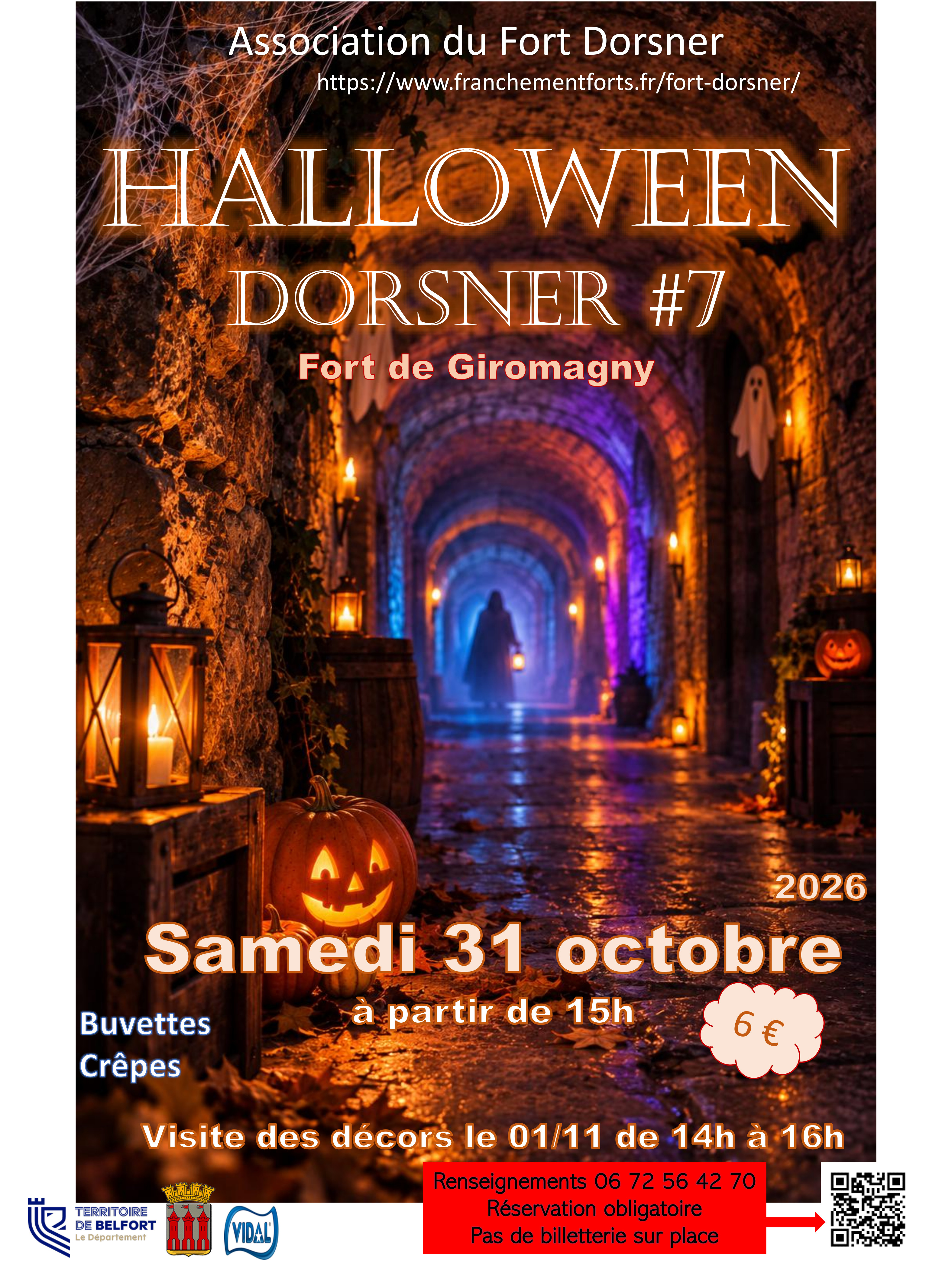 Visite des décors d'Halloween au Fort Dorsner