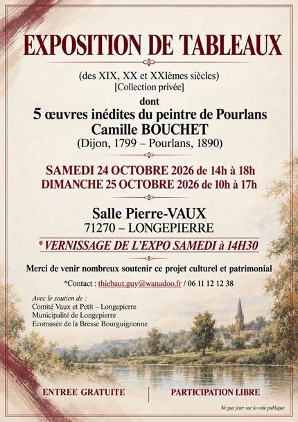 Exposition de tableaux de Camille Bouchet