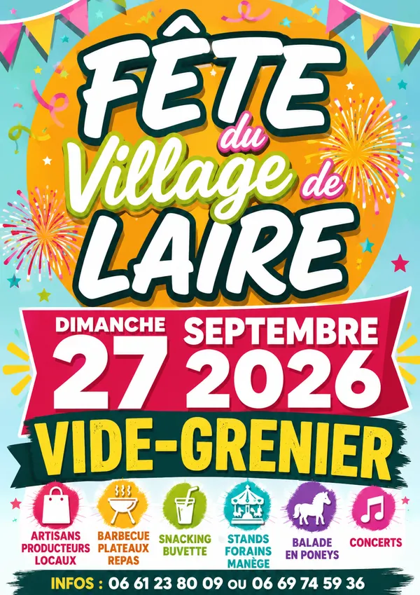 Fête du village de Laire et son traditionnel vide-grenier