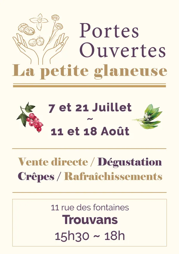 Portes Ouvertes de La Petite Glaneuse