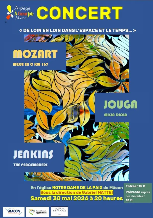 Concert "De loin en loin dans l'Espace et le Temps" Arpège de Mâcon