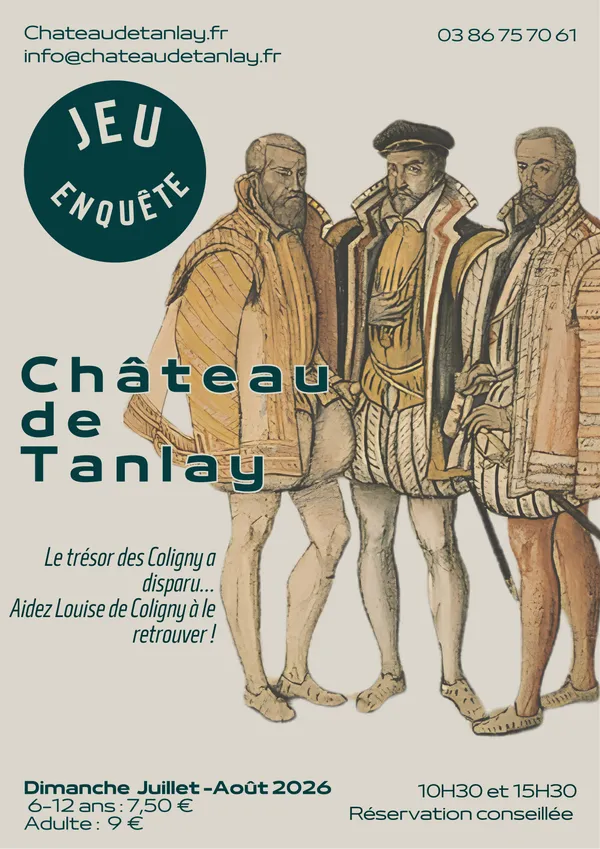 Jeu enquête au château de Tanlay