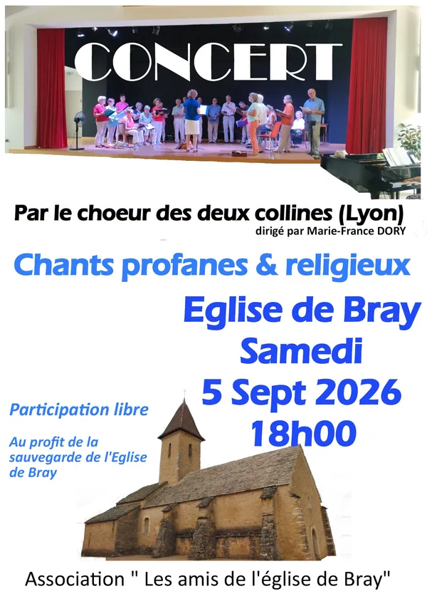Concert à l'église de Bray