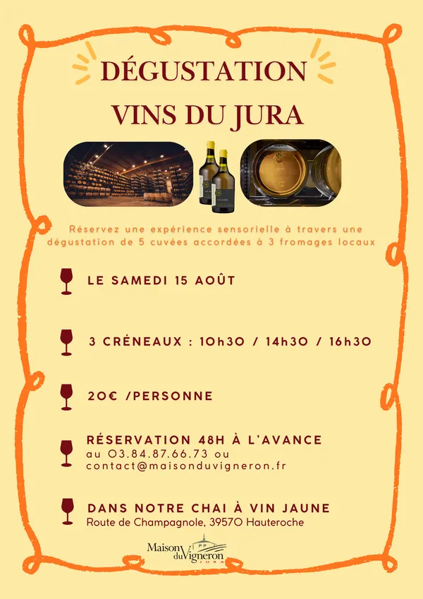 Dégustation dans notre Chai à Vin Jaune
