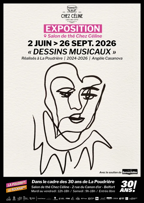 Dessins musicaux à la Poudrière : 2024-2026 par Angèle Casanova