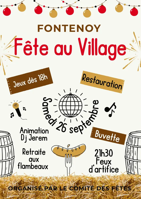 Fête au village - Feu d'artifice