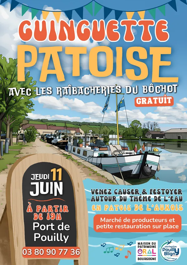 Guinguette patoise à Pouilly-en-Auxois
