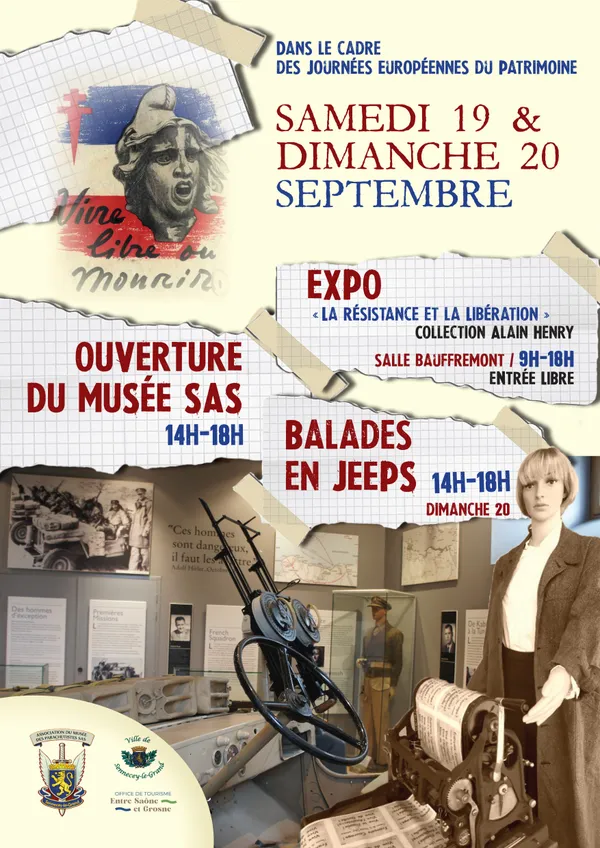 Musée, jeeps et exposition La Résistance et la Libération - Journées du Patrimoine