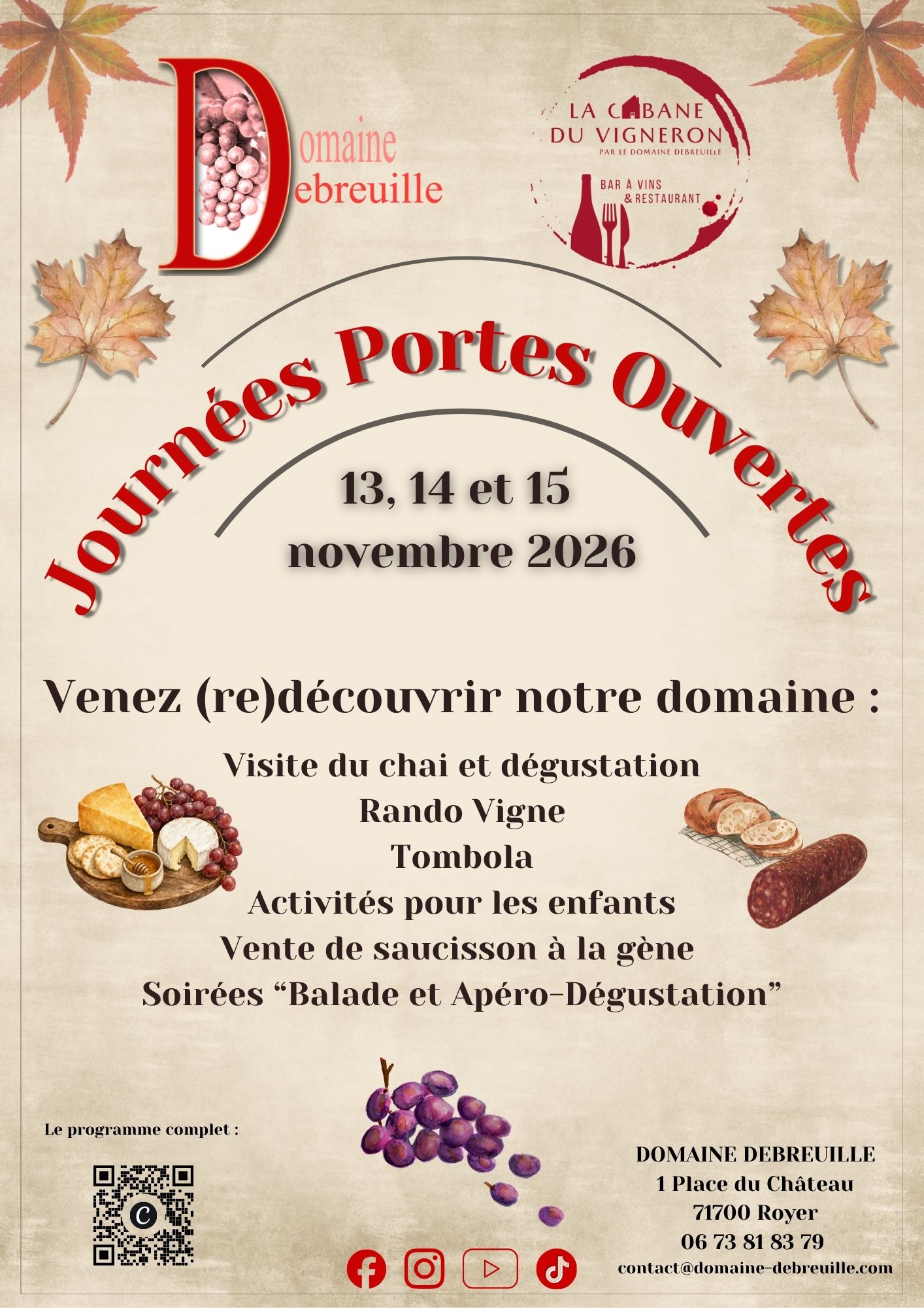Portes Ouvertes  au Domaine Debreuille