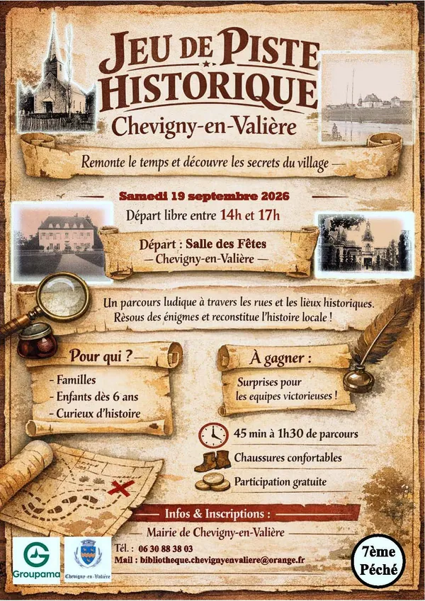 Jeu de piste historique à Chevigny-en-Valière