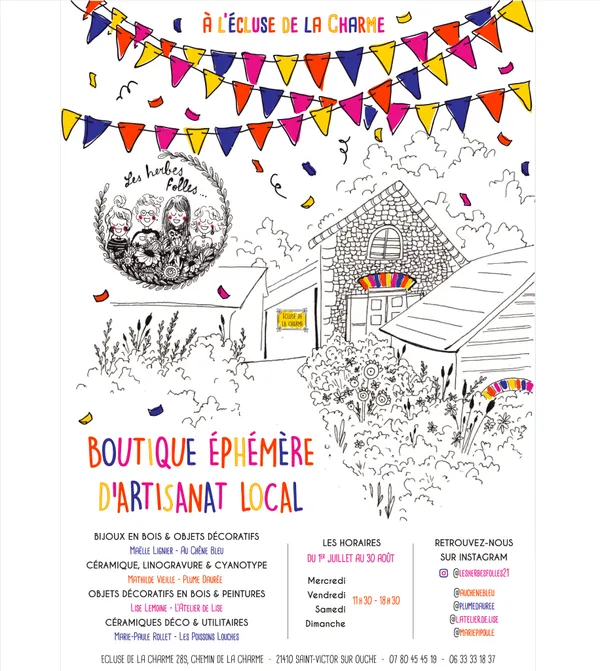 Boutique éphémère d'artisanat local