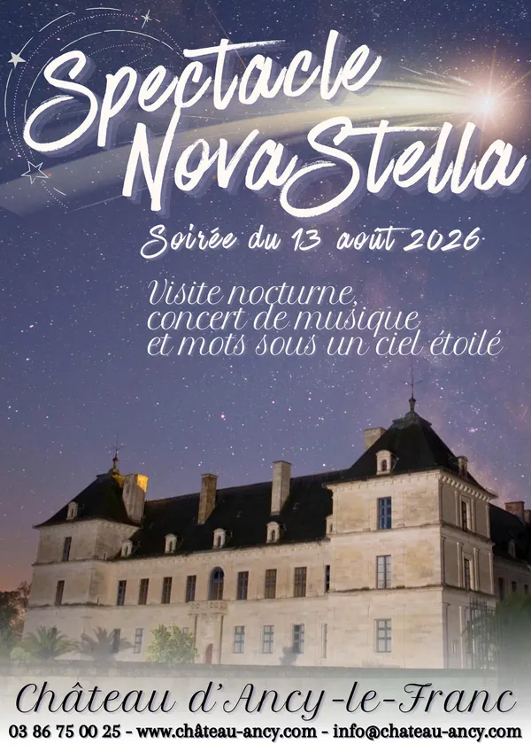 Spectacle Novastella au château d'Ancy-le-Franc