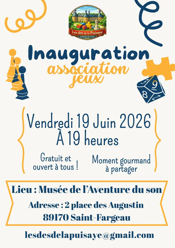 Inauguration de l'association "Les dés de la Puisaye"