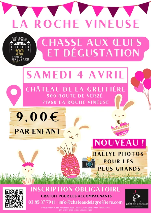 Chasse aux oeufs au Château de la Greffière