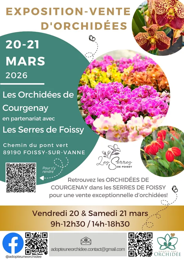 Exposition-vente d'orchidées