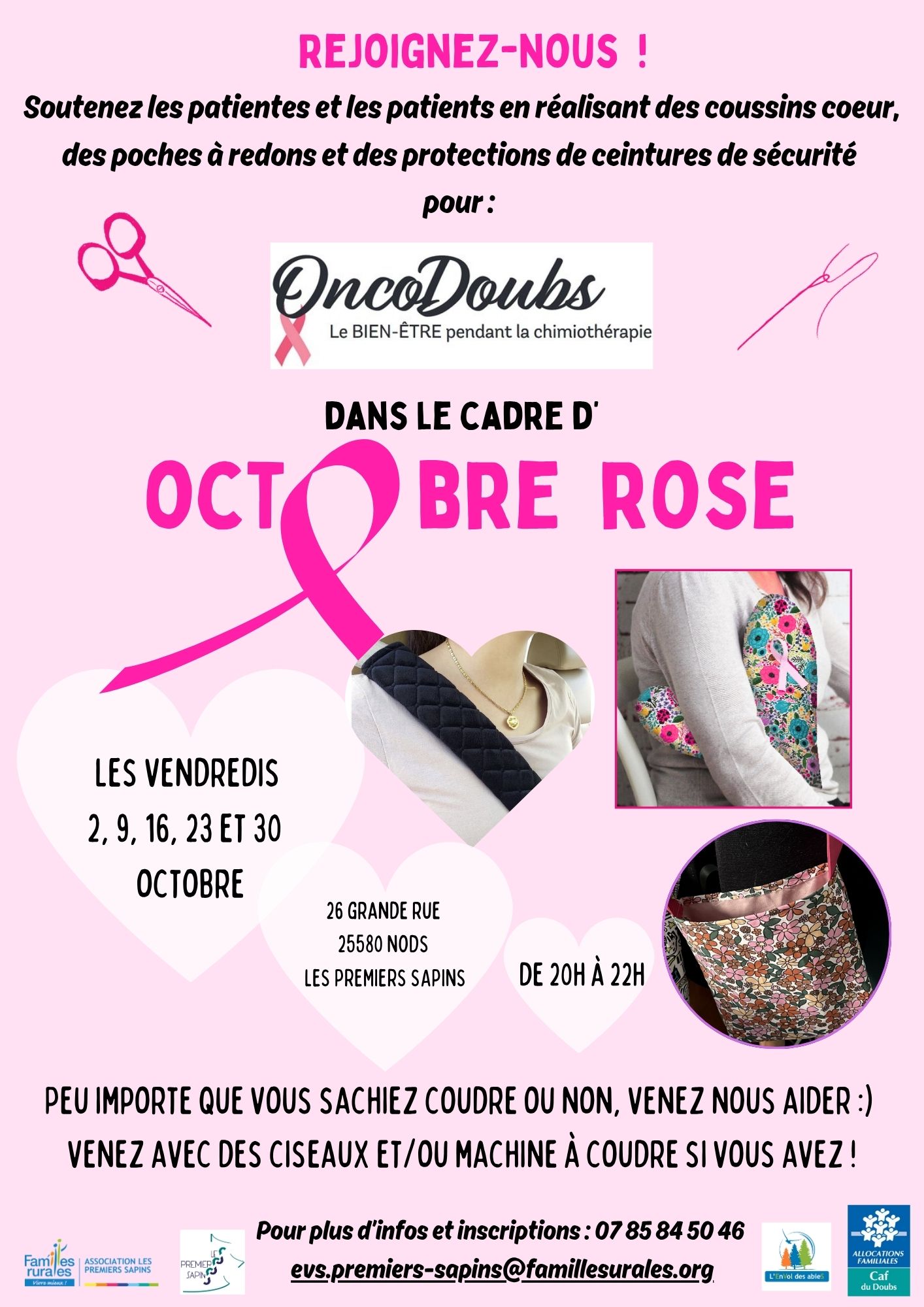 Soutenez les ateliers couture d'Octobre Rose