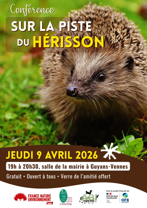 Conférence : "Sur la piste du hérisson"