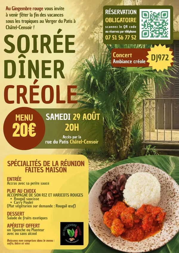 Soirée Dîner créole