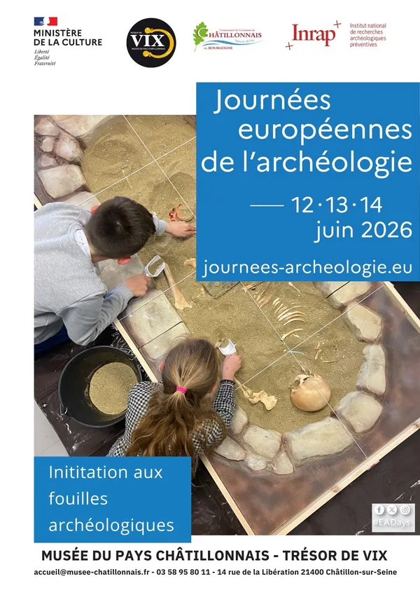 Journées Européennes de l'Archéologie au Musée du Pays Châtillonnais - Trésor de Vix - 2026