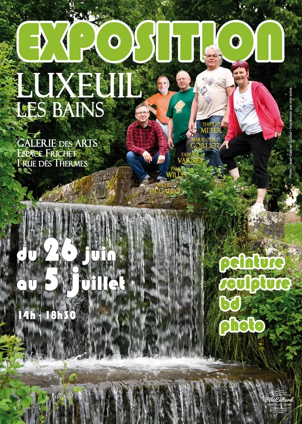 Exposition peinture sculpture BD photo