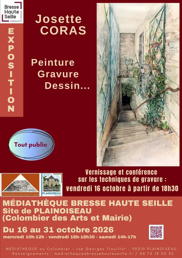 Exposition d’œuvres de Josette Coras