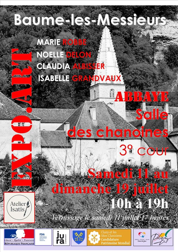 Exposition d'art - Atelier ISATIS (Baume-les-Messieurs)