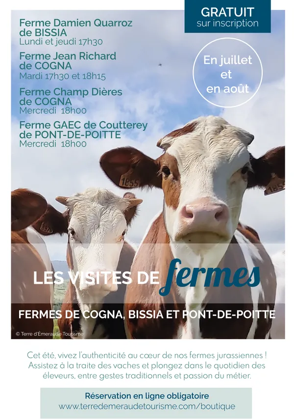 Visite de la ferme laitière Champs Dières de Cogna -Mercredi