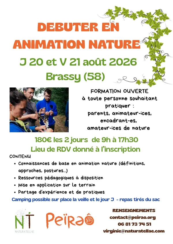 STAGE, Débuter en Animation Nature