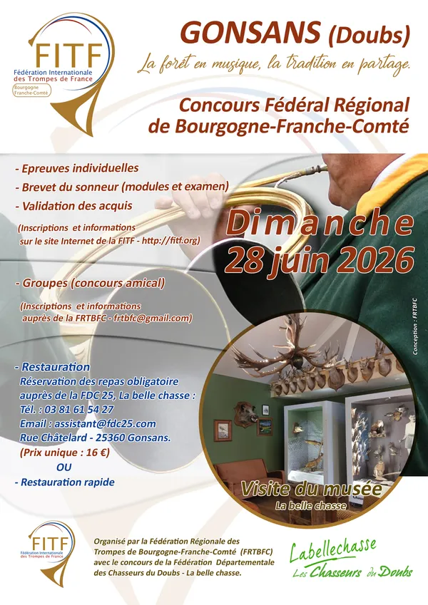 Concours Fédéral Régional de Bourgogne Franche Comté
