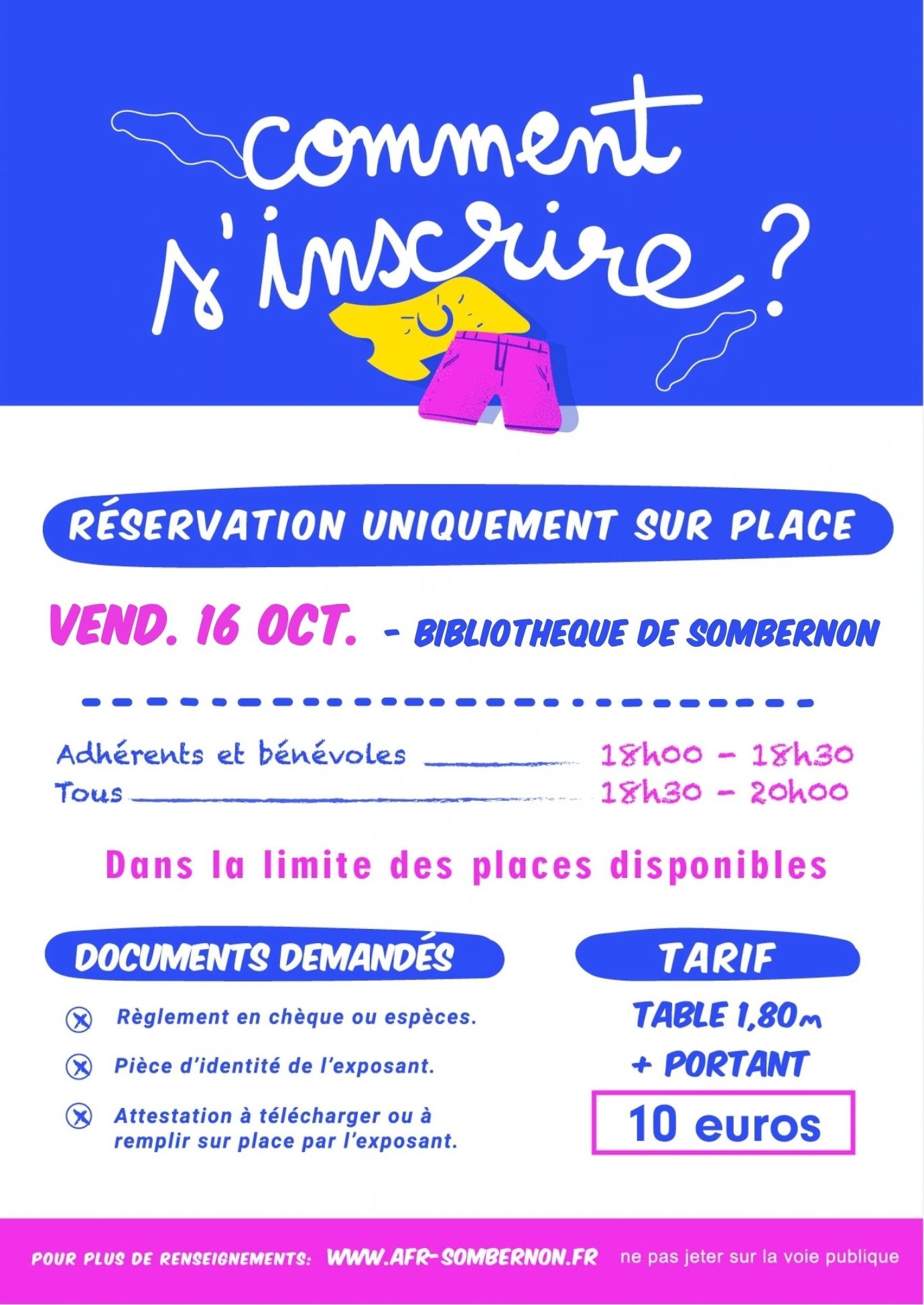 Inscriptions "Vide Penderie - Vide Coffre à jouets"