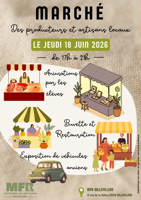 Marché des producteurs et artisans locaux