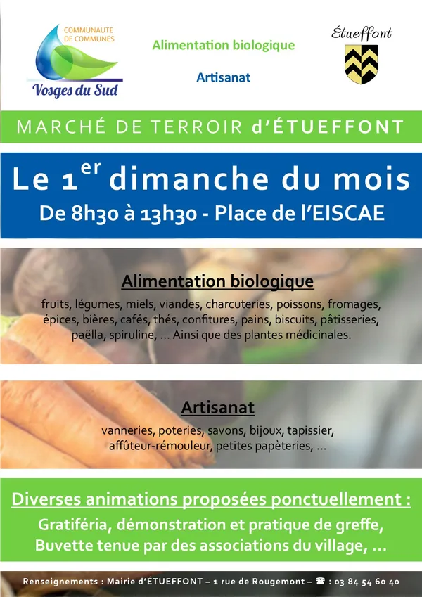 Marché biologique de terroir et d'artisanat