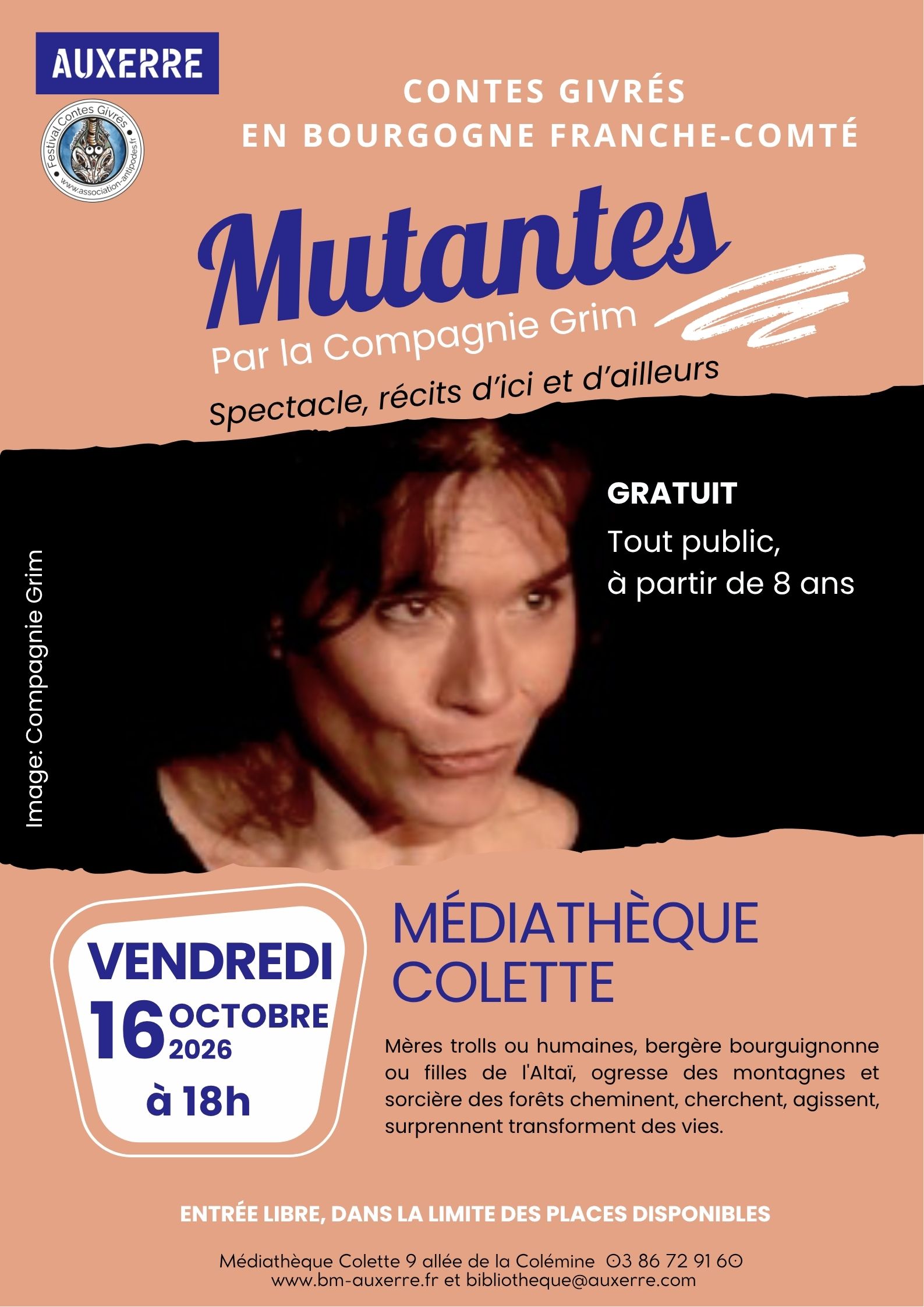 Contes givrés Auxerre- Spectacle Mutantes