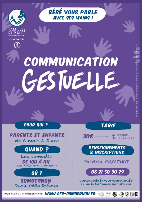 Atelier communication gestuelle associée à la parole pour tout-petits