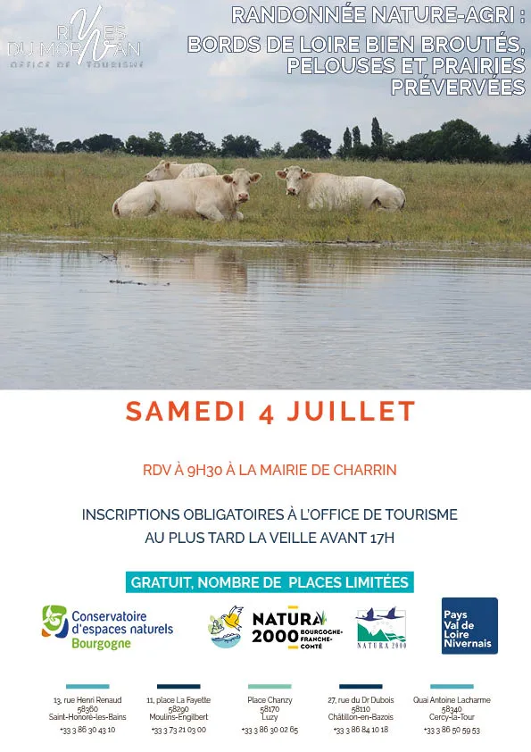 Randonnée Nature-Agri : "Bords de Loire bien broutés, pelouses et prairies préservées"