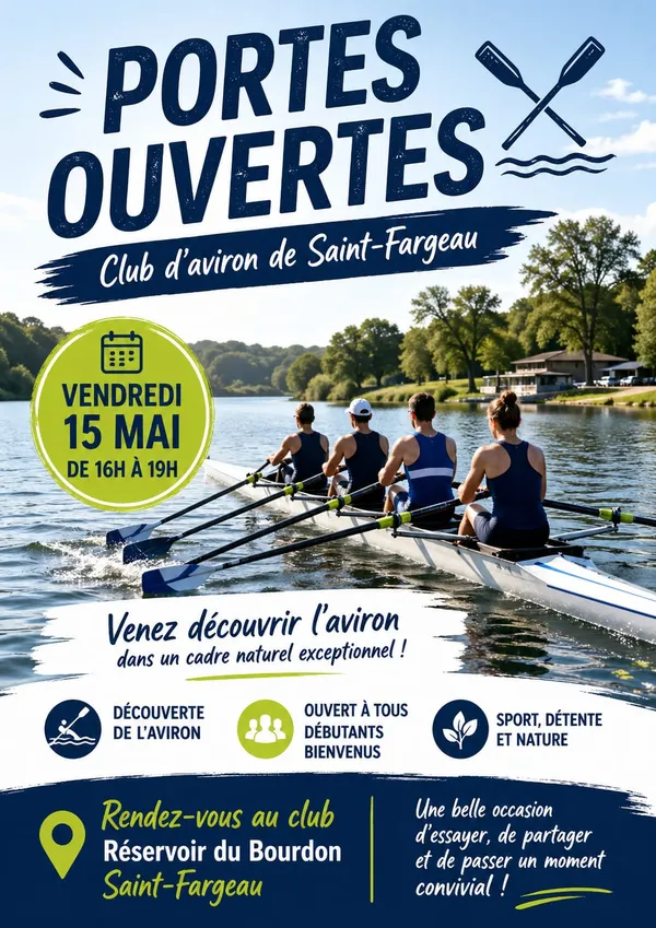 Portes ouverte club d'aviron Fargeaulais