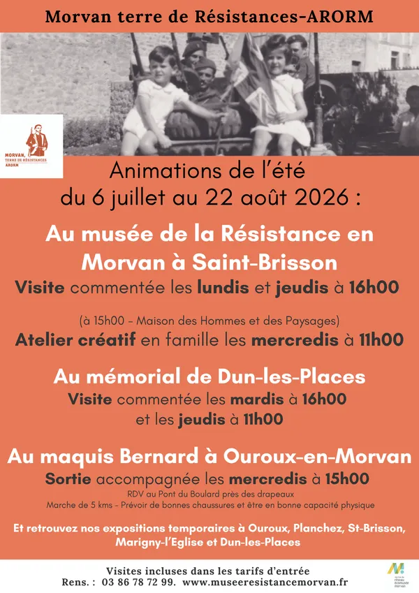 Visite commentée du Mémorial de Dun-les-Places