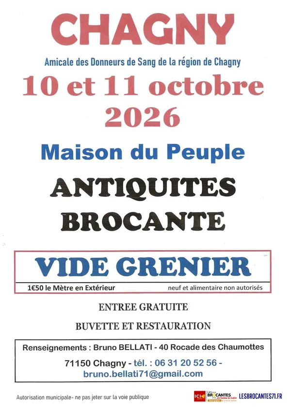 Brocante - vide-grenier de l'amicale des donneurs de sang